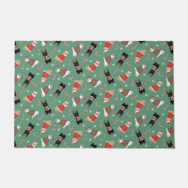 Meowy kerstkatten deurmat