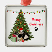Meowy Kerstkatten en Ornament van boomkeramiek (Voorkant)