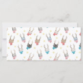 Meowy Kerstkatten + gewei vakantie fotokaart (Achterkant)