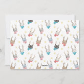 Meowy Kerstkatten + gewei vakantie fotokaart Feestdagenkaart (Achterkant)