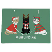 Meowy kerstkatten groot cadeauzakje (Voorkant)