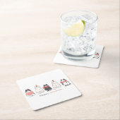 Meowy kerstkatten kartonnen onderzetters (Insitu)