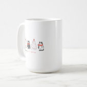 Meowy kerstkatten koffiemok (Voorkant links)