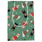 Meowy kerstkatten medium cadeauzakje (Voorkant)