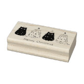 Meowy kerstkatten rubberstempel (Stempel)