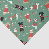 Meowy kerstkatten tissuepapier (Detail)