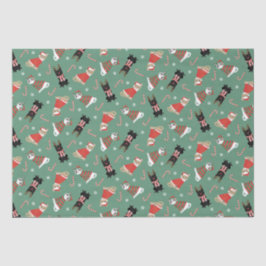 Meowy kerstkatten tissuepapier