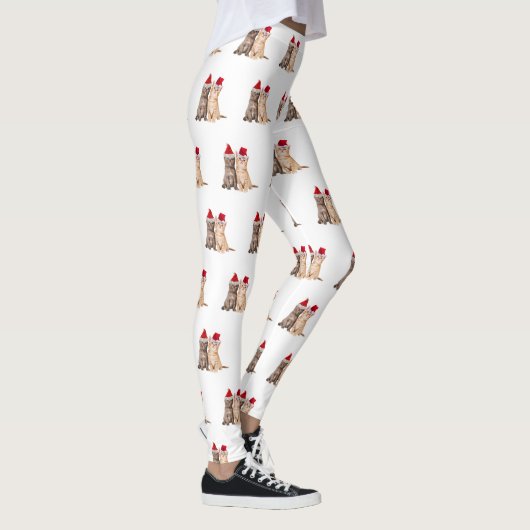 Meowy kerstkittens Leggings (Rechts)