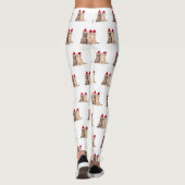 Meowy kerstkittens Leggings (Achterkant)