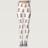 Meowy kerstkittens Leggings (Voorkant)
