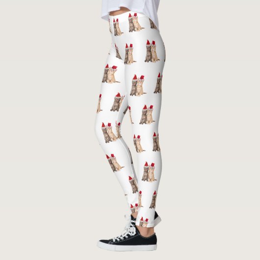 Meowy kerstkittens Leggings (Links)