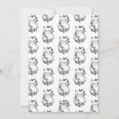 Meowy kerstkleur Uw eigen kat in licht Feestdagenkaart (Achterkant)