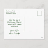 Meowy Kerstmis 3 Foto Feestdagenkaart (Achterkant)