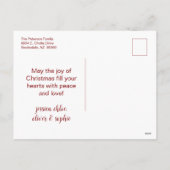 Meowy Kerstmis 3 Foto Feestdagenkaart (Achterkant)