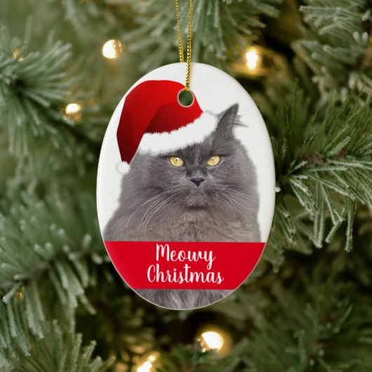 Meowy Kerstmis, aangepast aan de huisraad Keramisch Ornament (Boom)