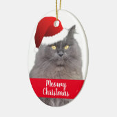 Meowy Kerstmis, aangepast aan de huisraad Keramisch Ornament (Links)