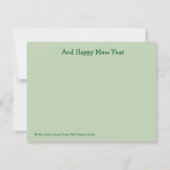 Meowy Kerstmis Bedankkaart (Achterkant)