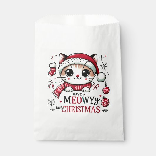 Meowy Kerstmis Bedankzakje (Voorkant)