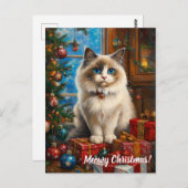 Meowy Kerstmis! Briefkaart (Voorkant / Achterkant)