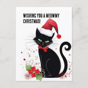 Meowy Kerstmis! Briefkaart