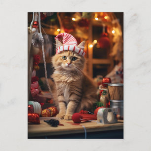 Meowy Kerstmis! Briefkaart