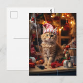Meowy Kerstmis! Briefkaart (Voorkant / Achterkant)
