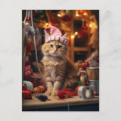 Meowy Kerstmis! Briefkaart (Voorkant)