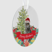 Meowy Kerstmis British Shorthair Cat Ornament (voorkant)