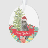Meowy Kerstmis British Shorthair Cat Ornament (voorkant)