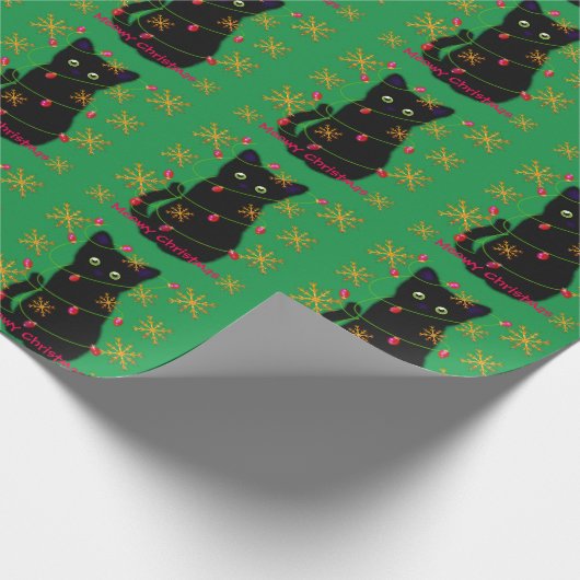 Meowy Kerstmis | cadeau voor kattenliefhebbers | z Cadeaupapier (Hoek)