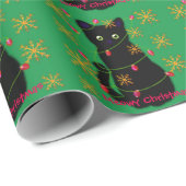 Meowy Kerstmis | cadeau voor kattenliefhebbers | z Cadeaupapier (Rol Hoek)