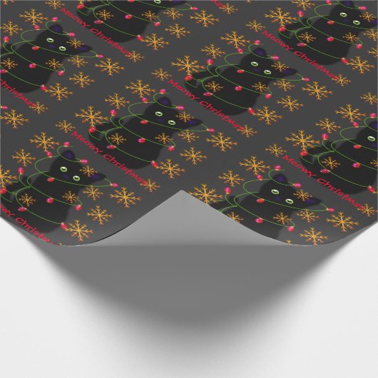 Meowy Kerstmis | cadeau voor kattenliefhebbers | z Cadeaupapier (Hoek)