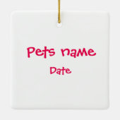 Meowy Kerstmis | cadeau voor kattenliefhebbers | z Keramisch Ornament (Achterkant)