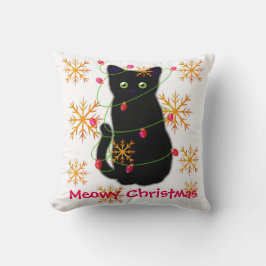 Meowy Kerstmis | cadeau voor kattenliefhebbers | z Kussen