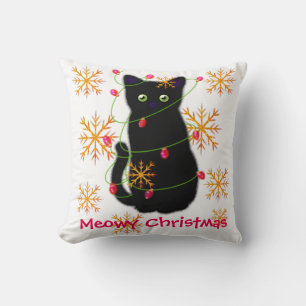 Meowy Kerstmis cadeau voor kattenliefhebbers z Kussen