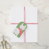 Meowy Kerstmis Cadeaulabel (Met Touw)