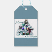 Meowy Kerstmis Cadeaulabel (Achterkant)