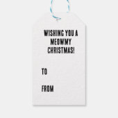 Meowy Kerstmis! Cadeaulabel (Achterkant)