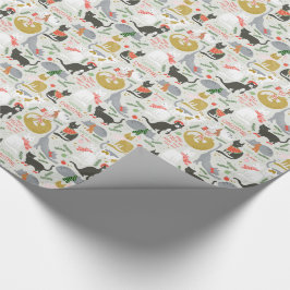Meowy Kerstmis Cadeaupapier