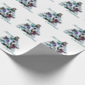 Meowy Kerstmis Cadeaupapier (Hoek)