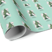 Meowy Kerstmis Cadeaupapier (Rol Hoek)