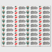 Meowy Kerstmis Cadeaupapier (Vlak)