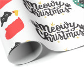 Meowy Kerstmis Cadeaupapier (Rol Hoek)