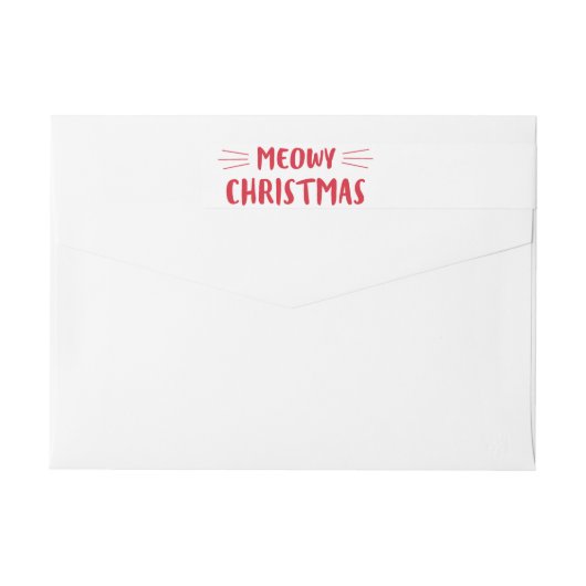 Meowy Kerstmis | Cute Cat Holiday (Achterkant)