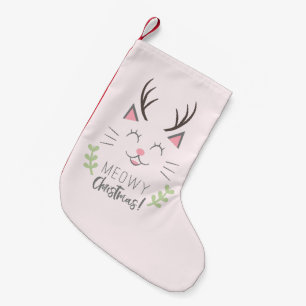 Meowy Kerstmis   Cute Cat Lovers Illustratie Kleine Kerstsok