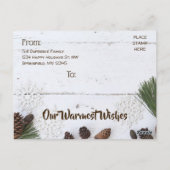 Meowy Kerstmis De feestdagen van je kat Briefkaart (Achterkant)