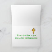 Meowy Kerstmis Feestdagen Kaart (Binnen)