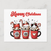 meowy kerstmis feestdagenkaart (Voorkant)