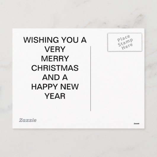 Meowy Kerstmis Feestdagenkaart (Achterkant)