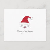 Meowy Kerstmis Feestdagenkaart (Voorkant)